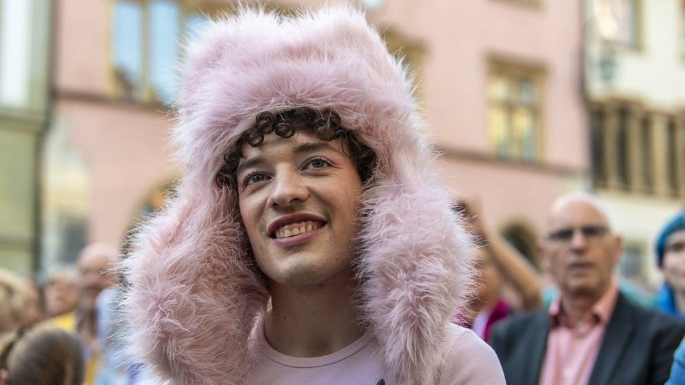 Nemo wird nach dem ESC-Sieg von der Stadt Biel offiziell empfangen. (17. Juni 2024) 