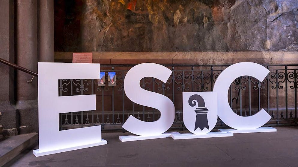 The Eurovision Song Contest is coming to Basel. A sign has already been set in Basel City Hall.