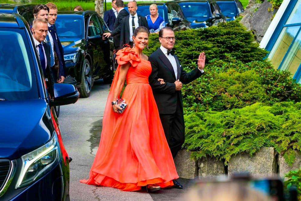Saying yes by the fjord: Princess Märtha Louise marries a shaman - Gallery. Sweden's Crown Princess Victoria with her husband Prince Daniel.