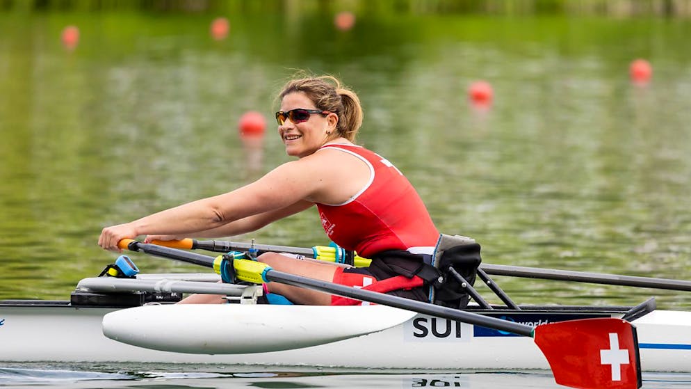 Claire Ghiringhelli raffte sich nach der Enttäuschung am Samstag nochmals auf.