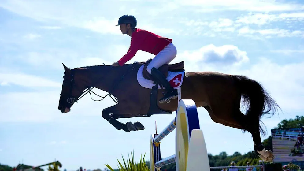 Steve Guerdat and Dynamix also clear this obstacle