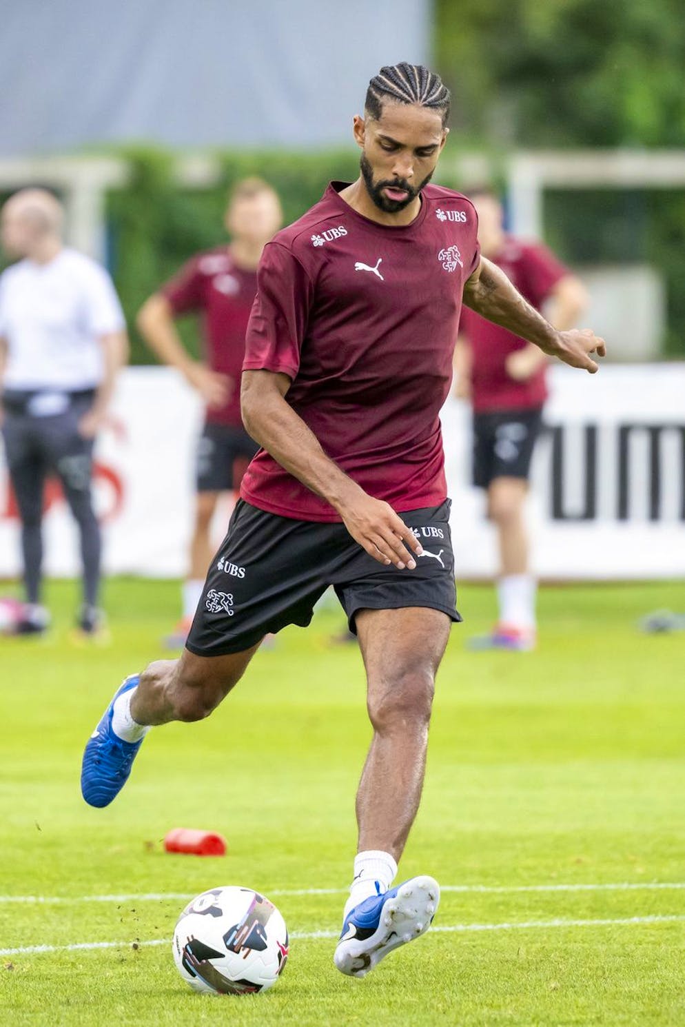 Gregory Wüthrich in seinem ersten Nati-Training.