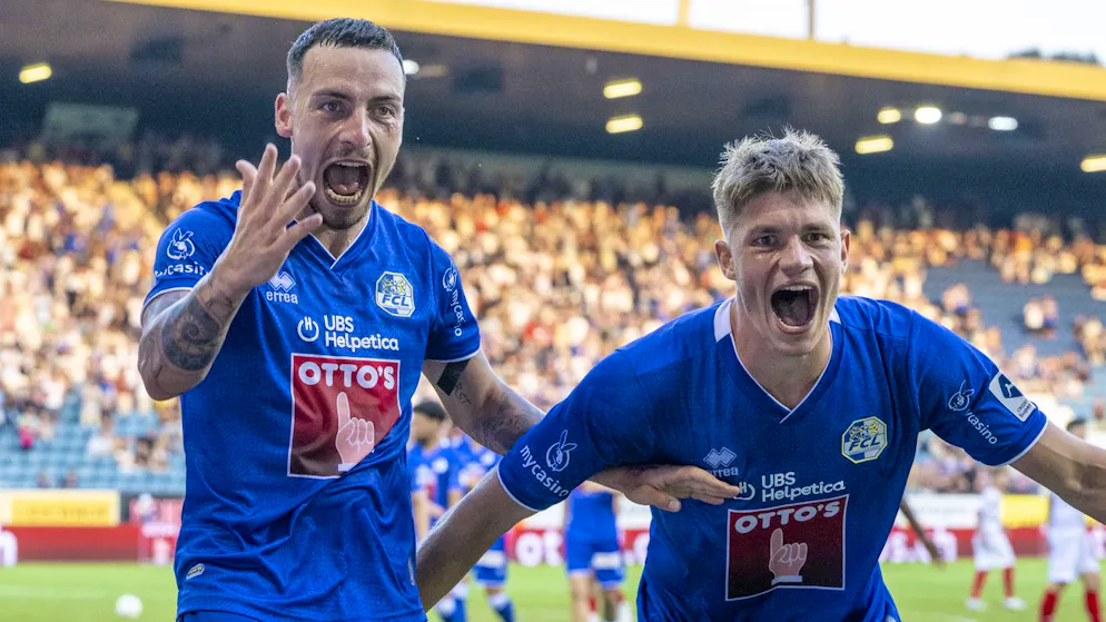 Auf ihn wird gesetzt: U21-Nati-Stürmer Lars Villiger (rechts) hat in dieser Saison beim FCL schon fünf Tore geschossen und zwei Assists gegeben.