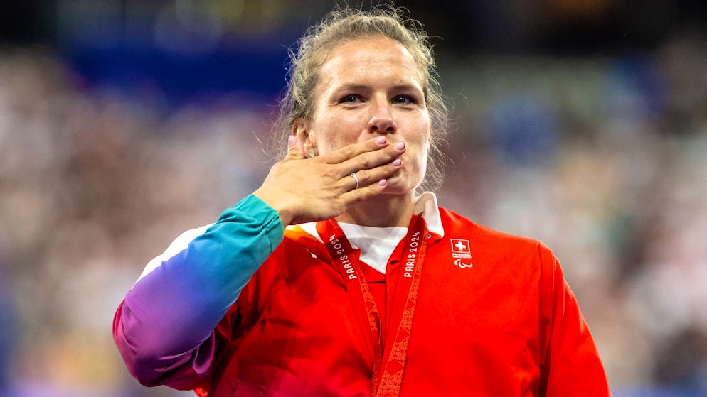 Trois sur trois pour Catherine Debrunner aux Jeux paralympiques de Paris.