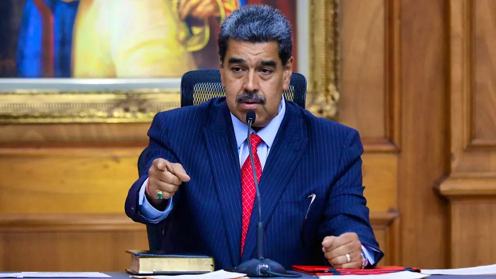 ARCHIVE - Venezuelan President Nicolas Maduro speaks at a press conference. Photo: Jeampier Arguinzones/dpa