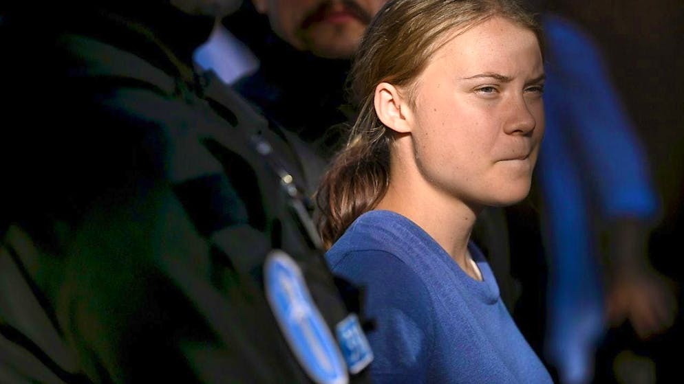 Greta Thunberg has been arrested again. (symbolic image)