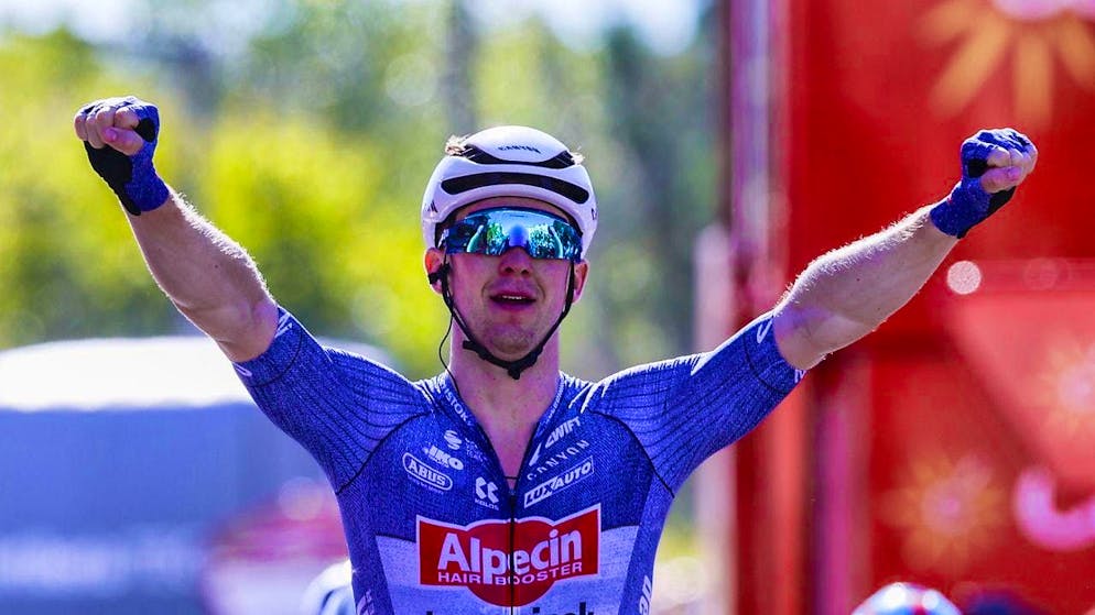 As after the 2nd stage in Ourem, Australian Kaden Groves can also celebrate after the 17th stage with the arrival in Santander