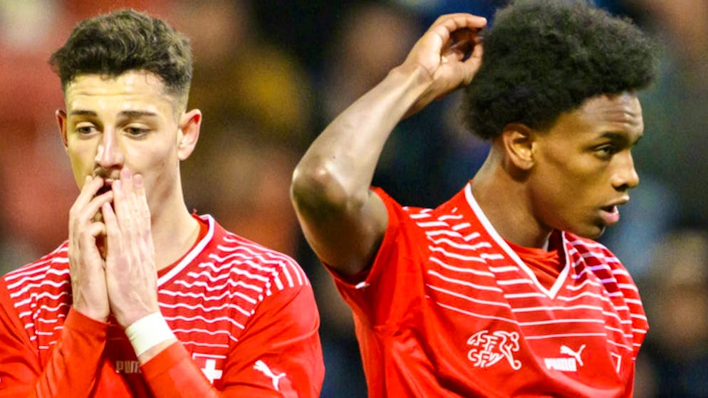 Albin Krasniqi (left, Winterthur) and Alvyn Sanches (right, Lausanne-Sport) regularly play for their clubs. But not all U21 national team players get so much playing time.