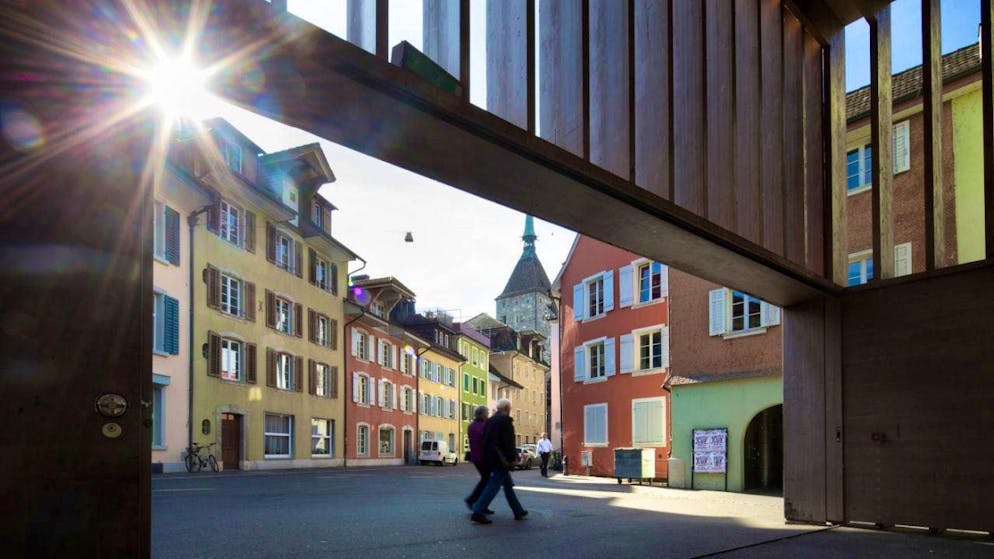 Immigration has turned around. More and more people from Zurich are moving to Aargau instead of the other way around. (Image: Old town of Aarau)