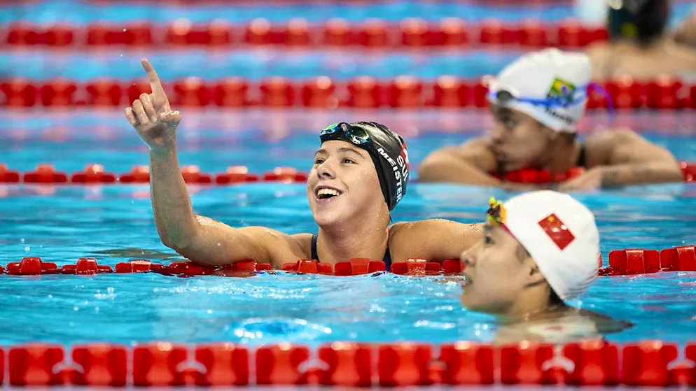 Nora Meister is delighted with her silver medal at the Paralympics in Paris