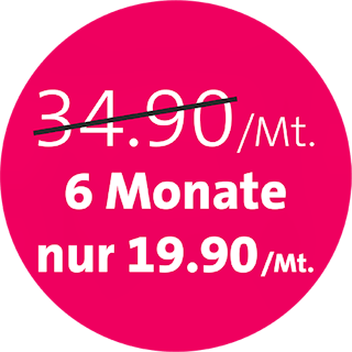 blue Sport Promotion Störer pink