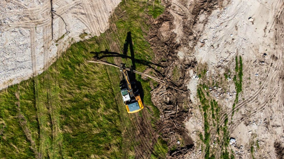 Un centinaio di ettari di terreno sono stati danneggiati a fine giugno dall'alluvione in Mesolcina.
