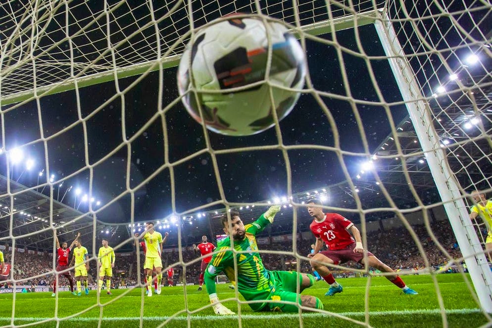 Amdouni scores the equalizer.