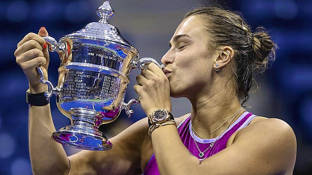 After last year's disappointment, now the great joy: Aryna Sabalenka triumphs at the US Open.