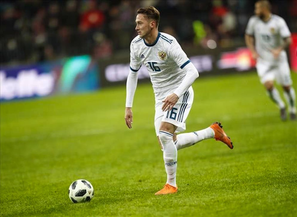 Con la maglia del suo paese