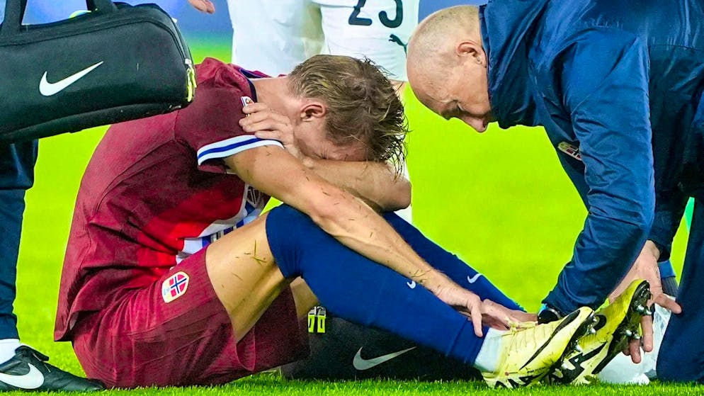 How badly was Martin Ödegaard injured in the international match against Austria?