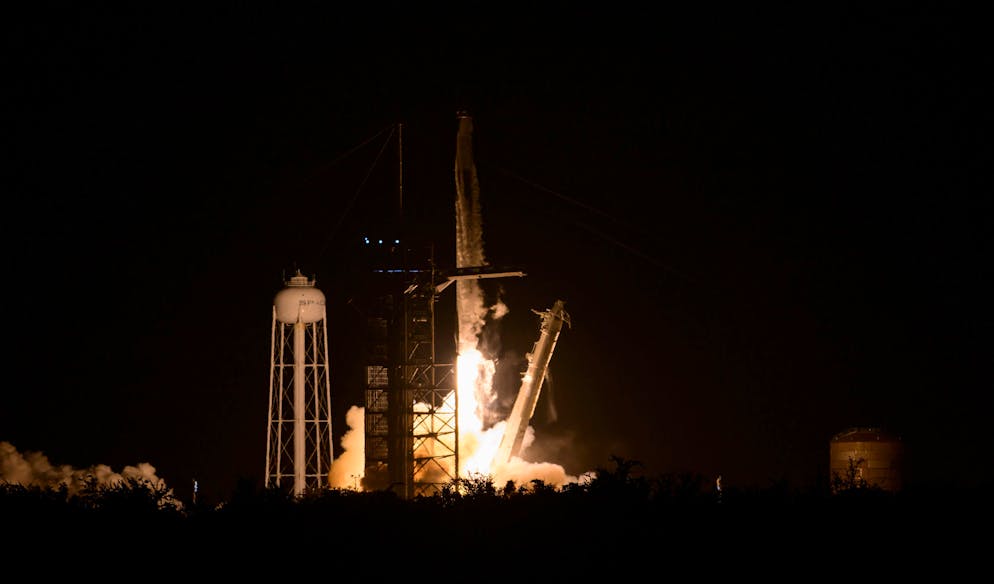 September 10, 2024, Merritt Island, Florida, USA: A SpaceX Falcon 9 rocket lifts off at 5:23 a.m. EDT from launch complex 39A carrying the Crew Dragon spacecraft on a private human spaceflight mission Polaris Dawn at NASAÃââ s Kennedy Space Center on September 10, 2024, in Merritt Island, Florida. ..Shift4 founder Jared Isaacman commands and finances the mission. The four-member crew will spend five days in orbit aboard the Dragon spacecraft to reach the highest Earth-orbit altitude, and they will participate in the first-ever spacewalk by private astronauts. Merritt Island USA - ZUMAb268 20240910_znp_b268_003 Copyright: xJenniferxBriggsx