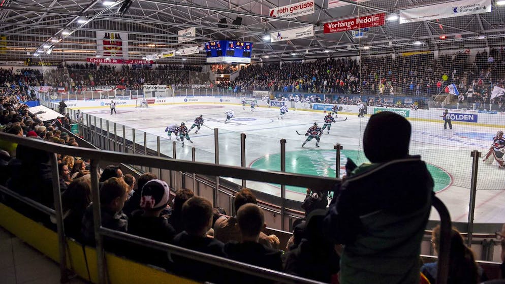 L'Hallenstadion di Coira durante un incontro di Coppa Svizzera