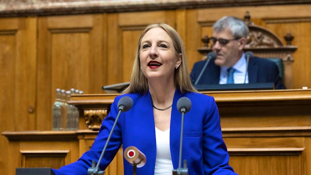 At the end of 2026, Katja Christ (pictured) will take over the seat currently held by Eric Nussbaumer (back) for the GLP. (archive picture)