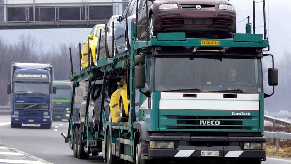 Le trafic sur l'autoroute A35 en Alsace a fortement augmenté depuis que l'Allemagne a introduit une écotaxe poids lourds (photo prétexte).