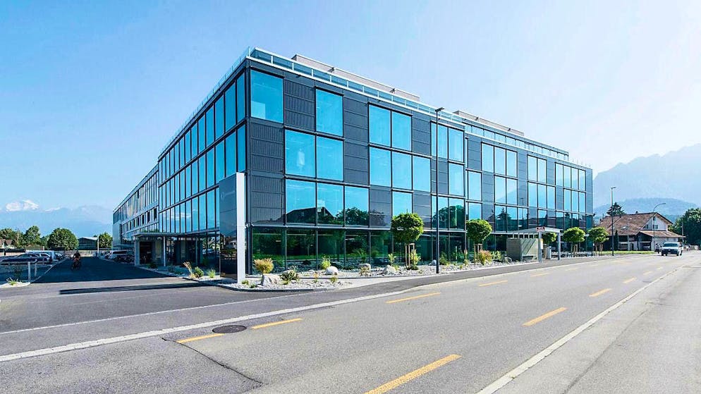 The headquarters of the solar group Meyer Burger in Thun.