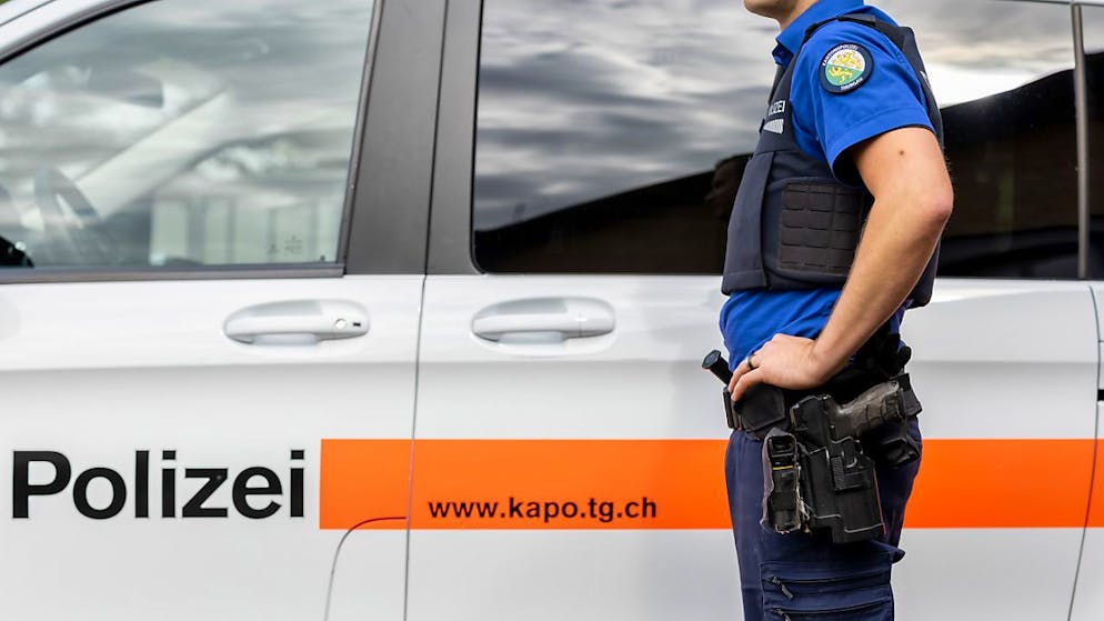 Die Kantonspolizei Thurgau rückte zu dem Einsatz aus. 