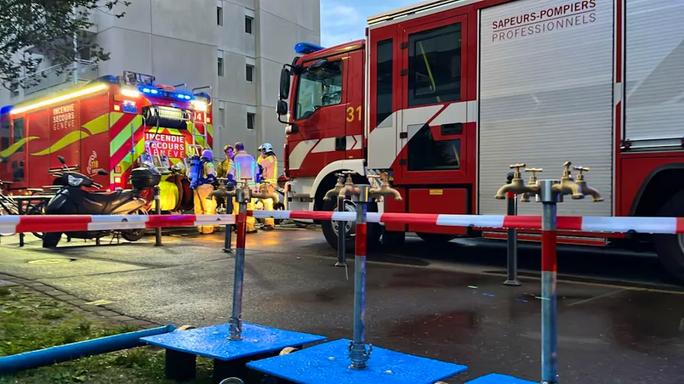 15 sapeurs-pompiers professionnels avec 4 engins ont notamment été engagés pour cette intervention.