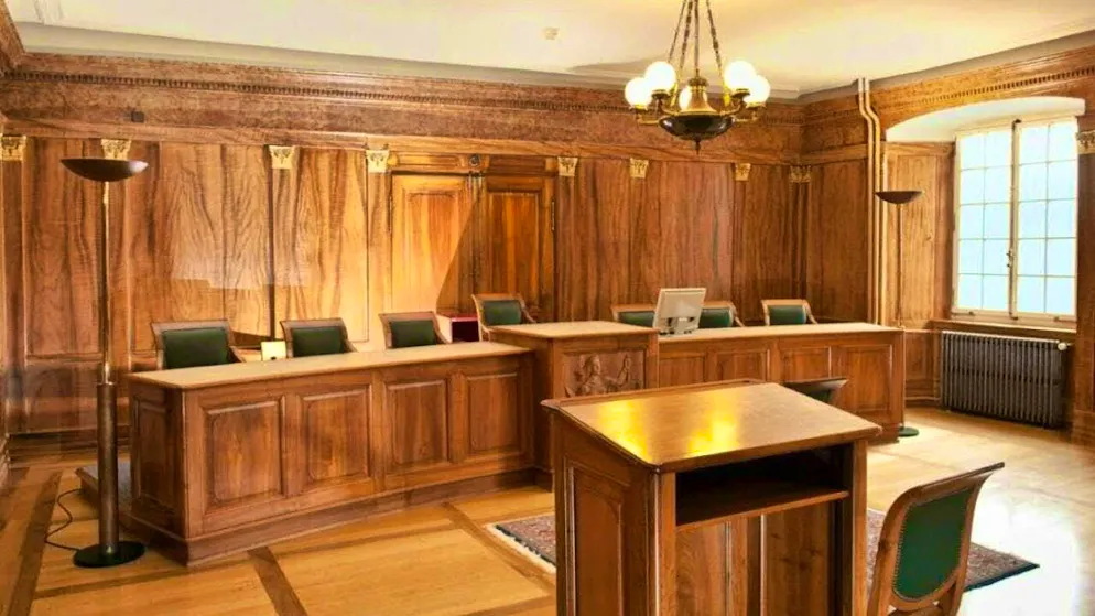 View into the hall of the district court of Bremgarten AG. (Archive image)
