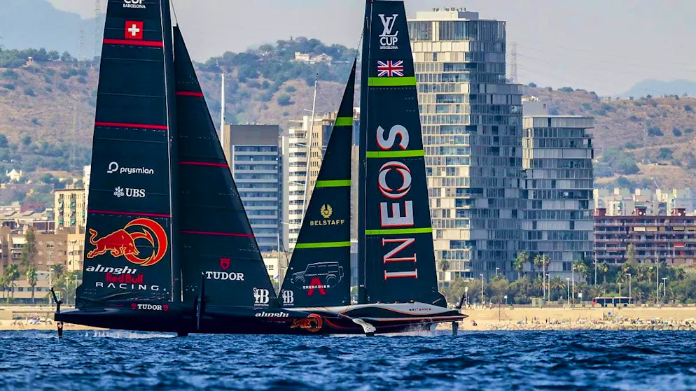 Duel in the semi-finals of the Louis Vuitton Cup: Alinghi Red Bull and Ineos Britannia