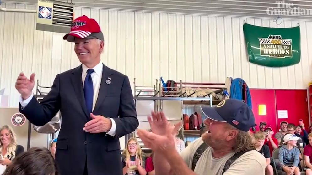 Biden überrascht. «Ich erinnere mich nicht an meinen Namen. Ich bin langsam»