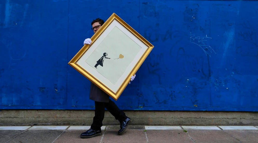 "Girl With Balloon" is one of the artist's best-known works. (archive image)