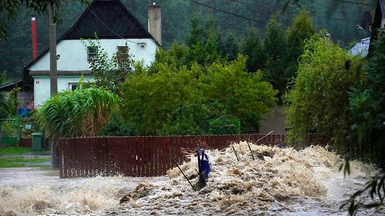 Germany. Flooding in Austria, Poland and the Czech Republic