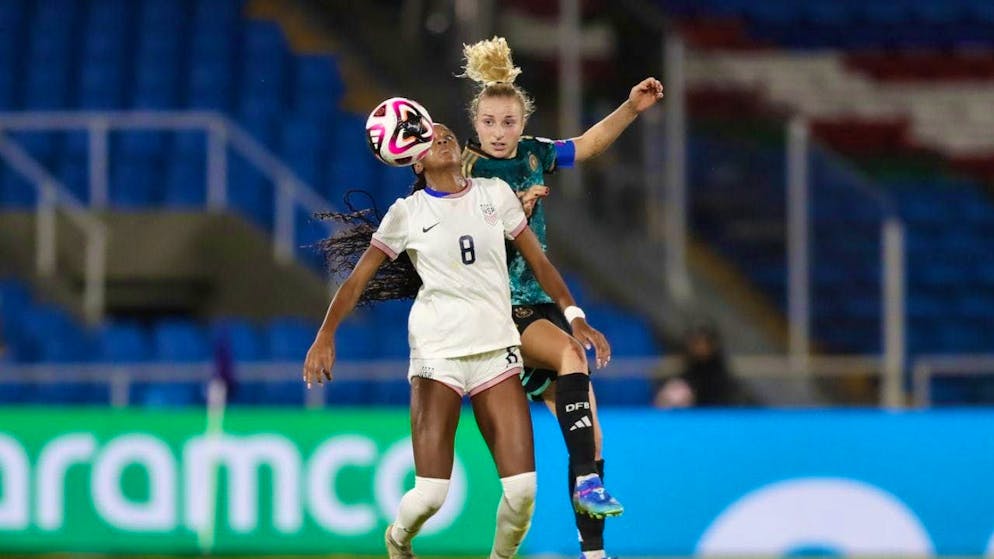 In the end, the Americans narrowly came out on top against Germany at the U20 World Junior Championships.