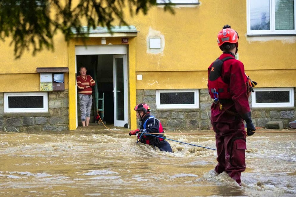 Over the weekend, the streets in several Czech towns turned into raging floods.