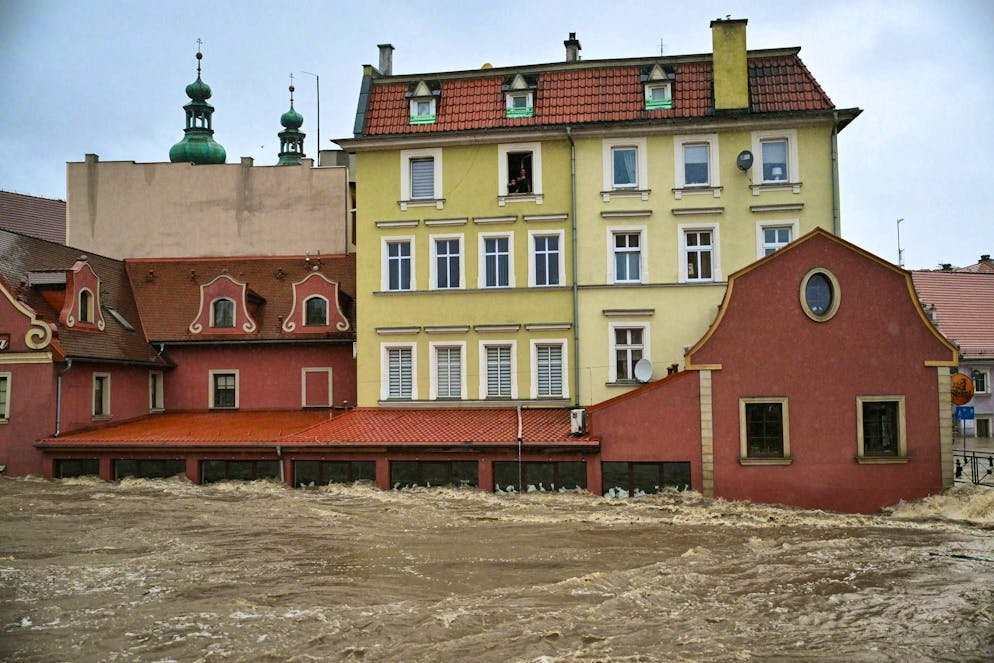 The southern regions of Poland are currently experiencing record rainfall. 