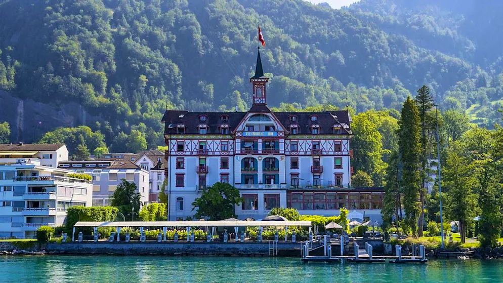Hotel Vitznauer Hof in the canton of Lucerne: overnight stays in Switzerland rose in August. (archive picture)