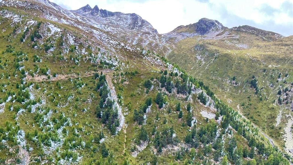 The 33-year-old hunter was found dead in this steep terrain on Monday night.