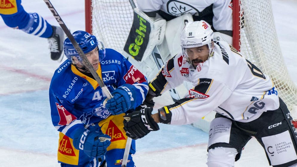 Gottéron démarre bien: 4-1 face à Ajoie - Gallery. Martschini (à gauche) et Zoug ont battu Lugano mardi