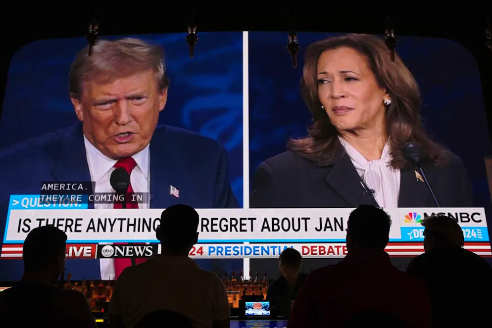 Donald Trump et Kamala Harris sillonnent les six ou sept «swing states», les Etats pivots, alors que la démocrate semble bénéficier d'un léger ascendant dans les sondages (archives).