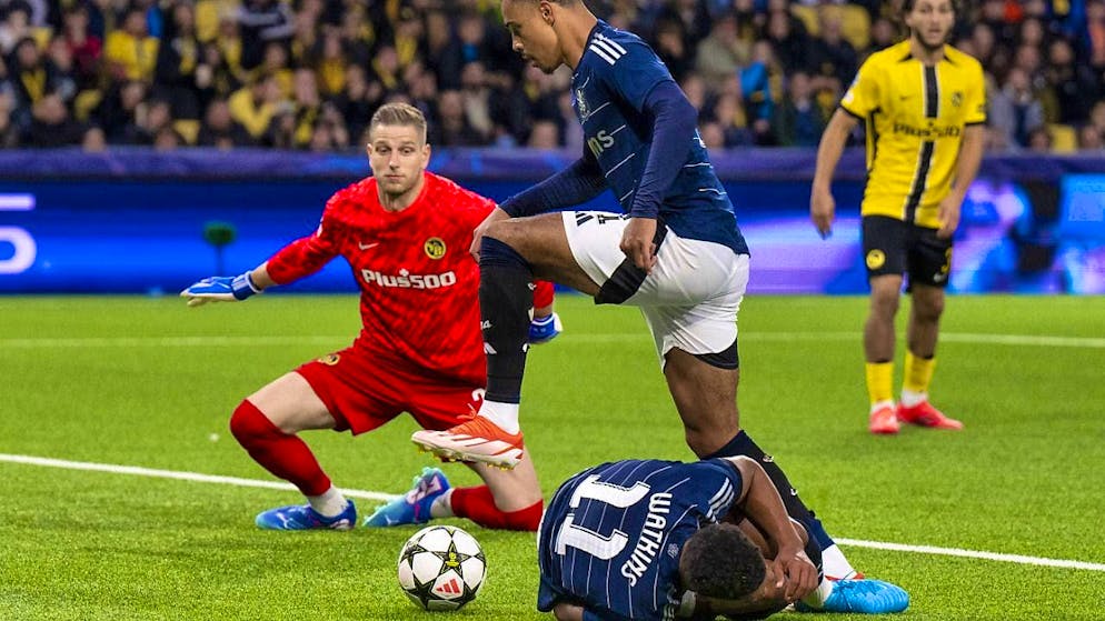 David von Ballmoos can't make up for the mistake before the 0:2. Young Boys did not cut a good figure from the very first goal they conceded