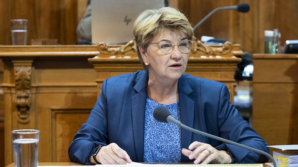 Viola Amherd in Parlamento.