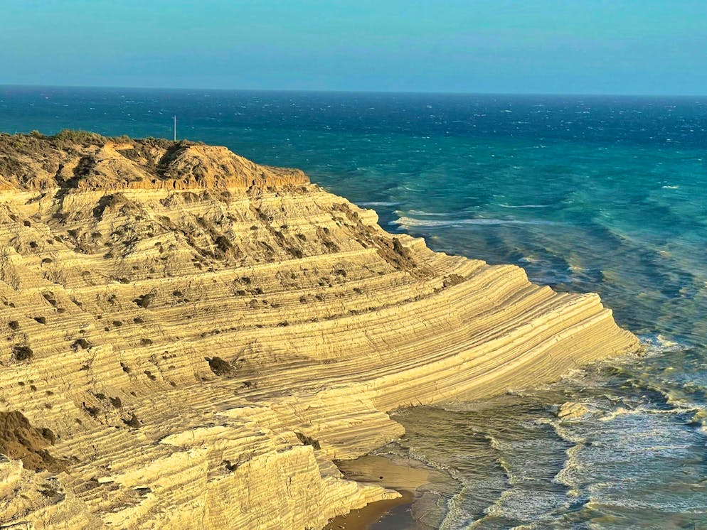Travelogue Southern Sicily: Excursion destinations. Around three quarters of an hour's drive from Mandranova is another attraction: the Scala dei Turchi.
