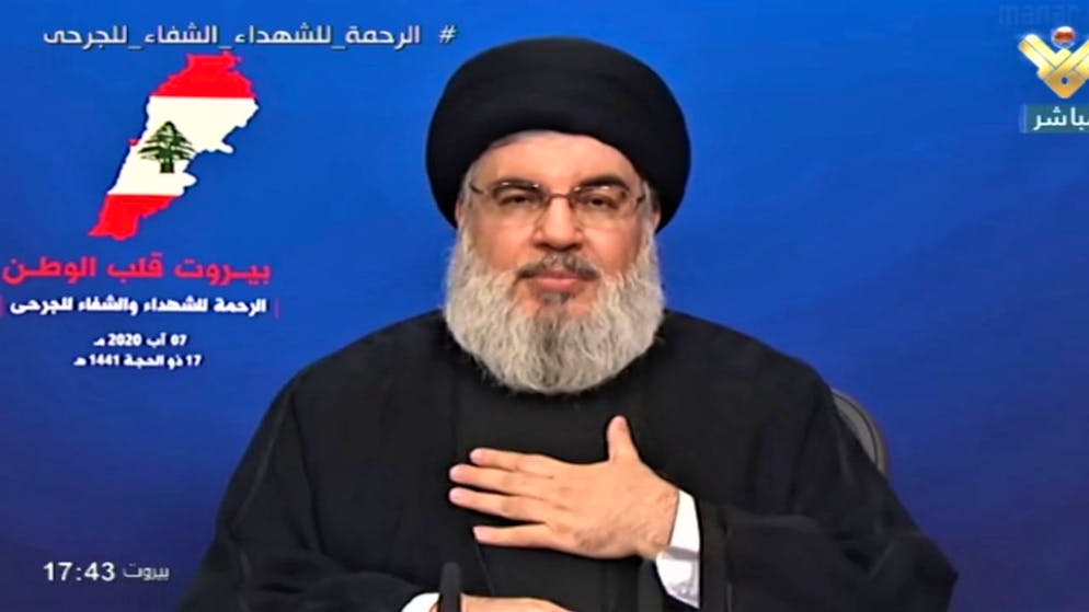 Il leader di Hezbollah, Hassan Nasrallah