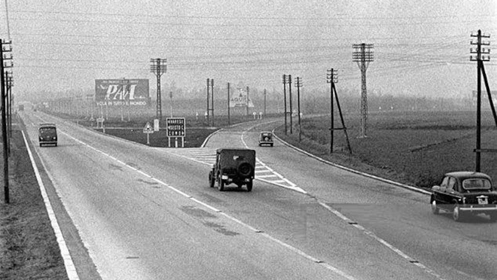 Η Autostrada 1925 μεταξύ Βαρέζε και Κόμο.