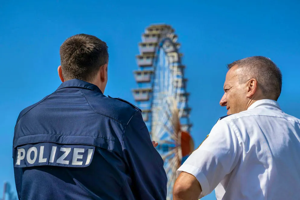 Oktoberfest countdown 2024. A high police presence is part of the security concept.