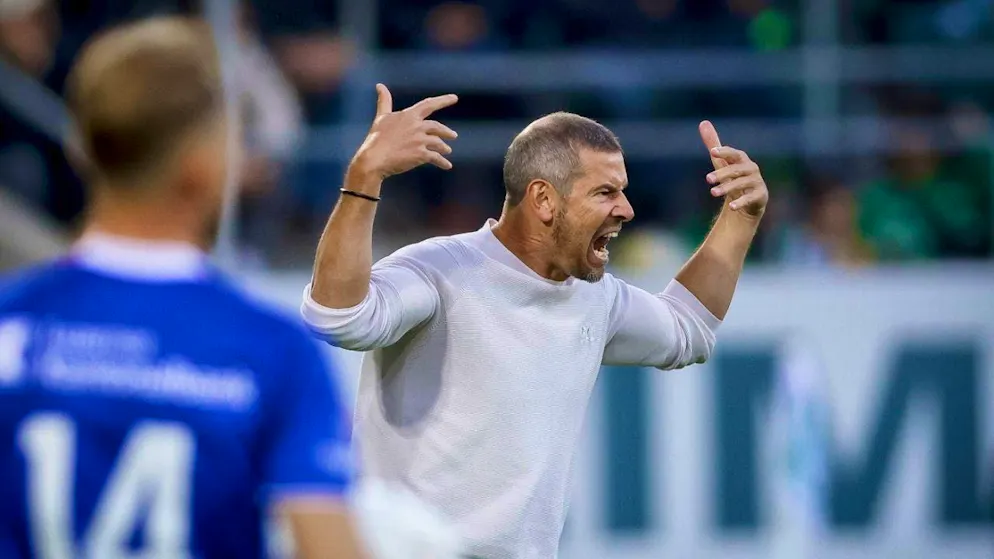 Found the right words during the break: Lucerne coach Mario Frick. His team turned around a 0:2 deficit in St. Gallen and won 3:2