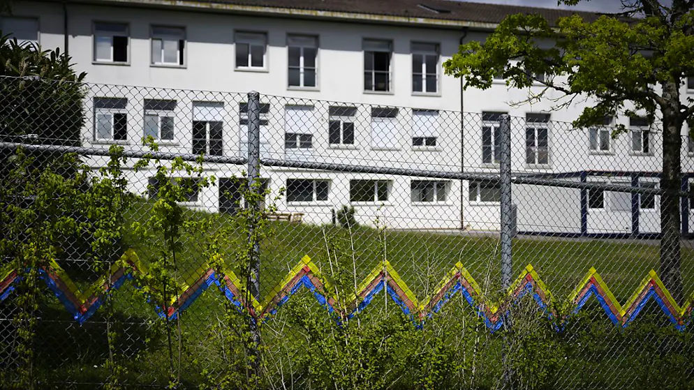 Le centre fédéral pour requérants d'asile de Boudry, visité par la conseillère fédérale Elisabeth Baume-Schneider en avril dernier, connaît moins de tensions (archives).