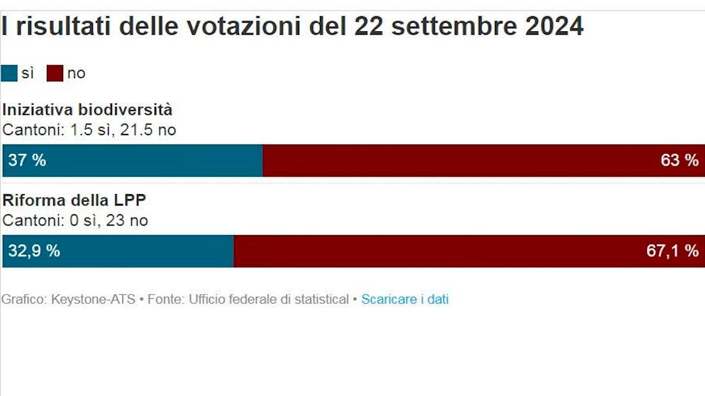 Dati definitivi. I risultati a colpo d'occhio dei due oggetti in votazione