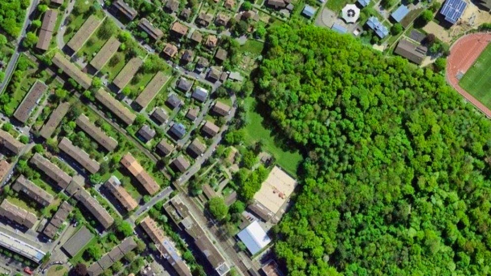 Bird's eye view of the Goumoëns site in Bern's Weissenbühl district. (archive picture)