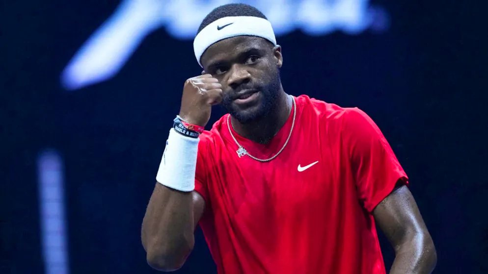Frances Tiafoe defeated Russia's Daniil Medvedev on Saturday.